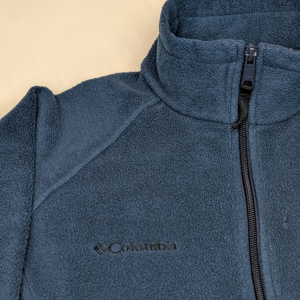 Columbia Fleece Jacket Zip Front Mock Neck Warm Jacket